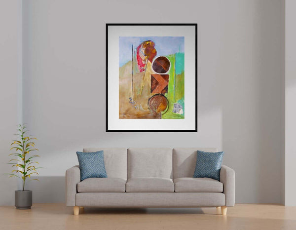 Il segnale nel paesaggio - Paesaggio con elemento segnaletico in primo piano inserito nel contesto naturale.