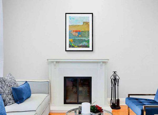 Il tetto rosso - Original Italian Landscape - Fondazione Gottarelli Italian Art