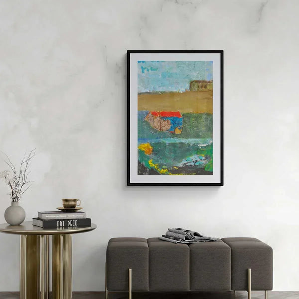 Il tetto rosso - Original Italian Landscape - Fondazione Gottarelli Italian Art