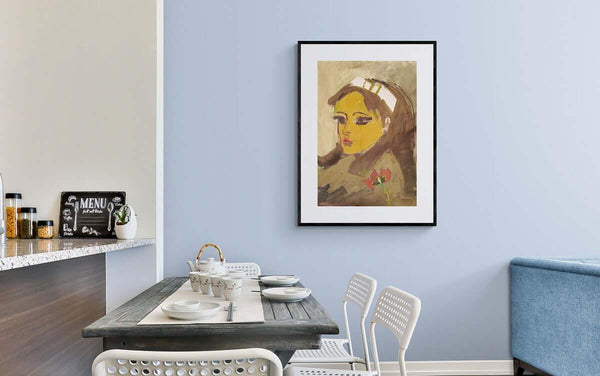 Il tulipano rosso - Original Italian Portrait - Fondazione Gottarelli Italian Art