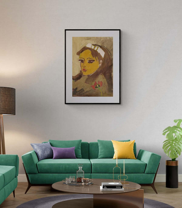 Il tulipano rosso - Original Italian Portrait - Fondazione Gottarelli Italian Art