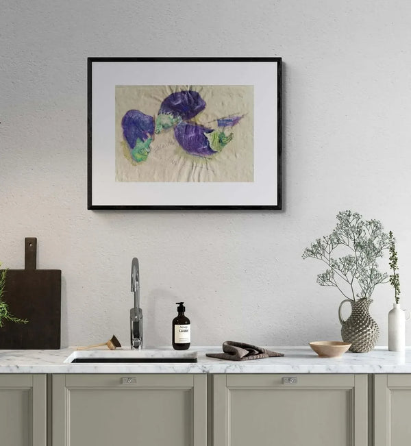 Il viola delle melanzane - Original Italian Still Life - Fondazione Gottarelli Italian Art