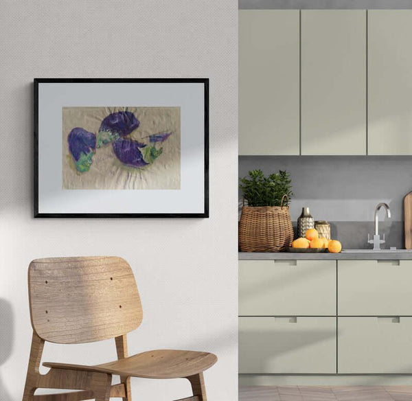 Il viola delle melanzane - Original Italian Still Life - Fondazione Gottarelli Italian Art