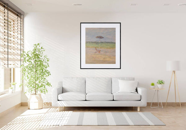 In riva al mare - - Opera d'arte ambientata in casa per ispirare l'arredamento.