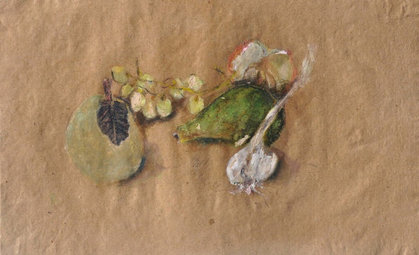 L'eleganza di una foglia - Vista dell'opera d'arte senza cornice, certificazione inclusa.