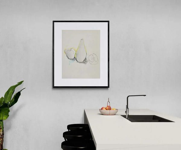 L'ombra sulla tavola - Original Italian Drawing - Fondazione Gottarelli Italian Art