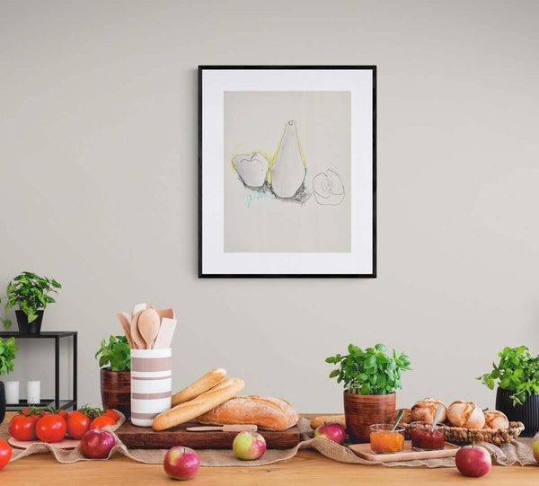 L'ombra sulla tavola - Original Italian Drawing - Fondazione Gottarelli Italian Art