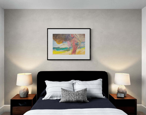 L'orizzonte sul mare - Una donna in piedi su una spiaggia, circondata da sabbia e mare calmo.