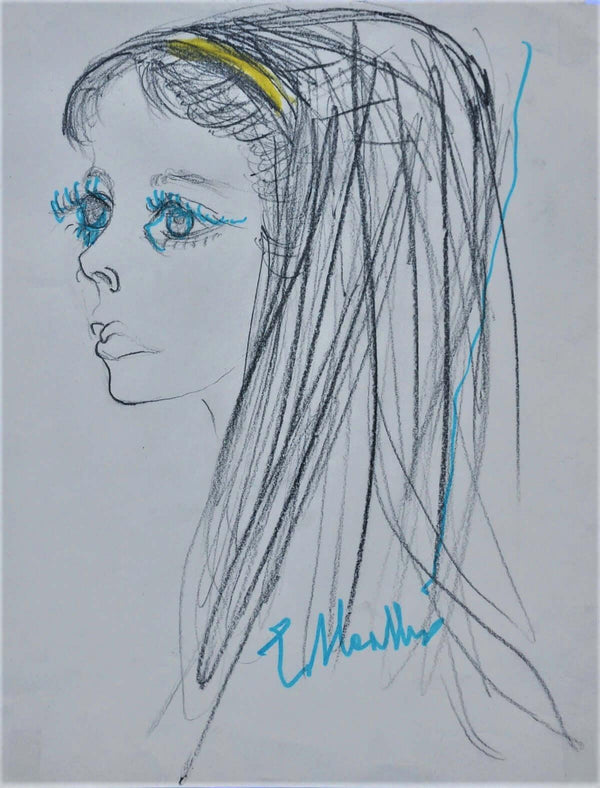 La fascetta gialla - Original Italian Portrait - Fondazione Gottarelli Italian Art