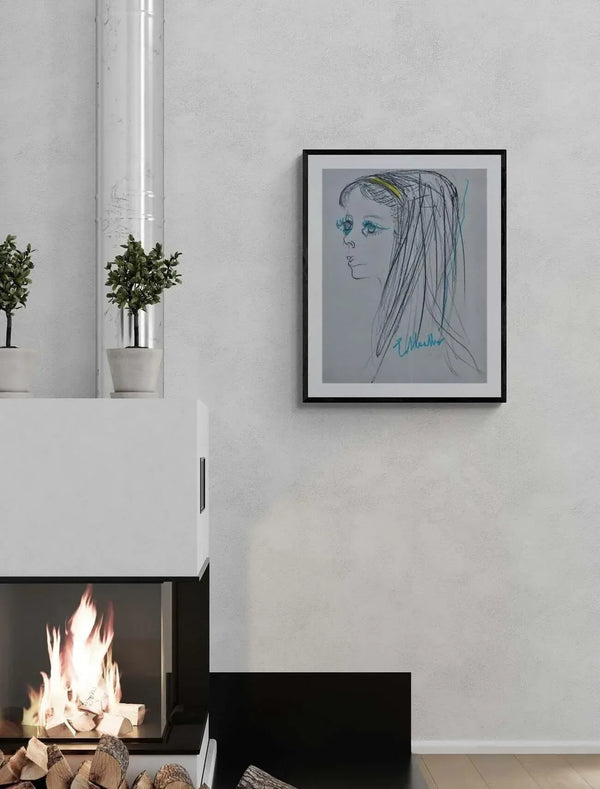 La fascetta gialla - Original Italian Portrait - Fondazione Gottarelli Italian Art