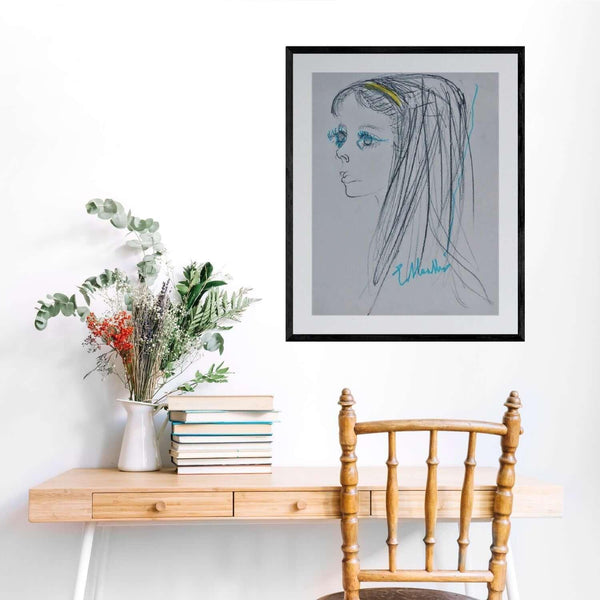 La fascetta gialla - Original Italian Portrait - Fondazione Gottarelli Italian Art