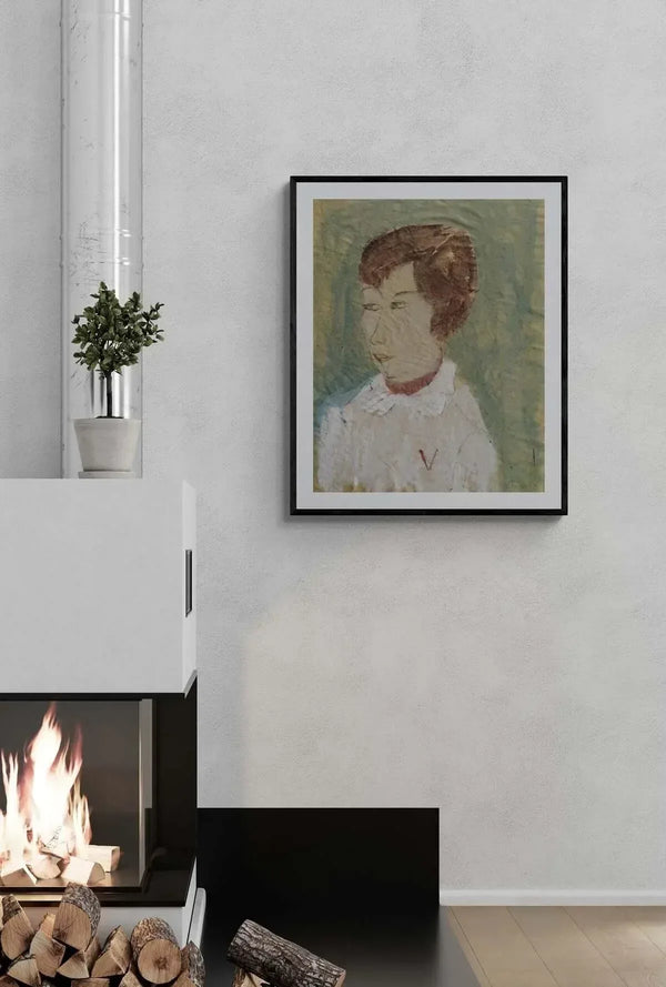 La maestra - Original Italian Portrait - Fondazione Gottarelli Italian Art