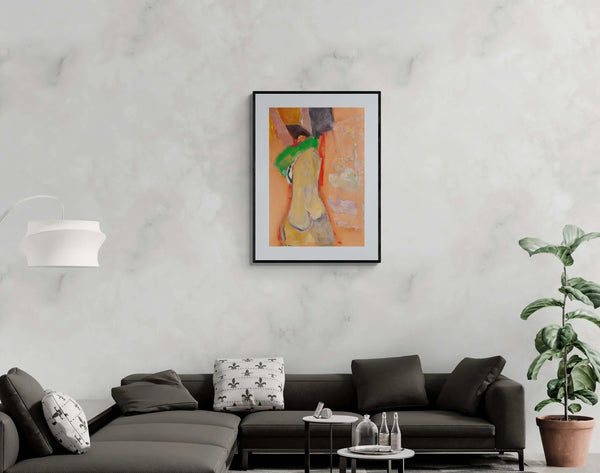 La maglietta verde - Original Italian Female Portrait - Fondazione Gottarelli Italian Art