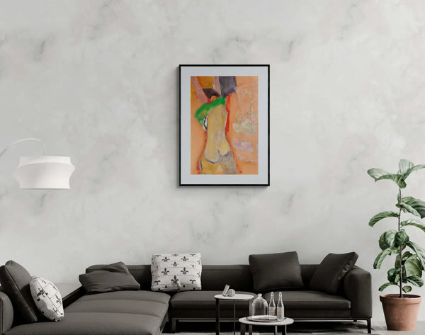 La maglietta verde - Original Italian Female Portrait - Fondazione Gottarelli Italian Art