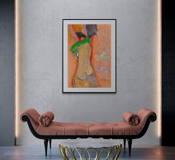 La maglietta verde - Original Italian Female Portrait - Fondazione Gottarelli Italian Art