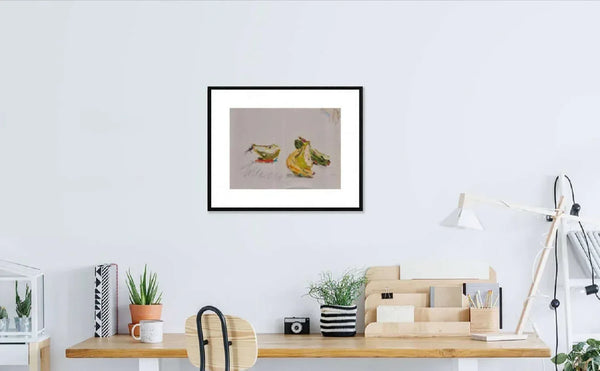 La mezza pera - Original Italian Still Life - Fondazione Gottarelli Italian Art