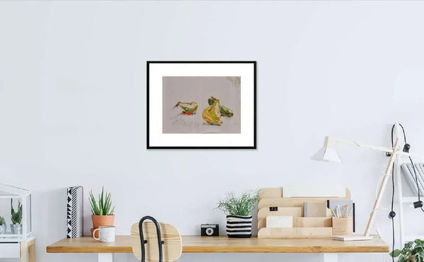 La mezza pera - Original Italian Still Life - Fondazione Gottarelli Italian Art