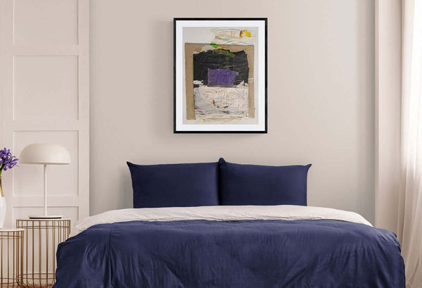 La poesia della notte - Opera d'arte ambientata in casa per ispirare l'arredamento.