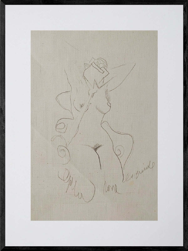 La rosa - Opera d'arte originale matita su cartone telato di Tonino Gottarelli, 32x24 cm (12,5x9,4 in)