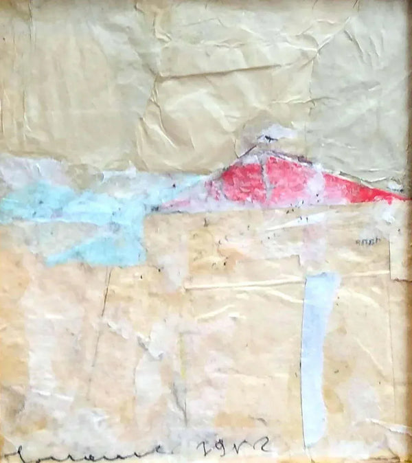 La scheggia rossa - Original Italian Collage - Fondazione Gottarelli Italian Art