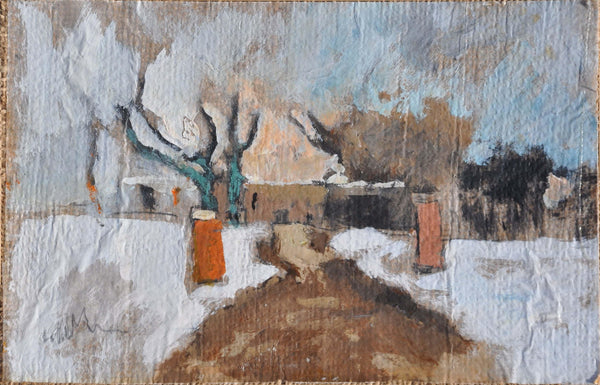 Laggiù in fondo – Original Italian Painting - Fondazione Gottarelli Italian Art