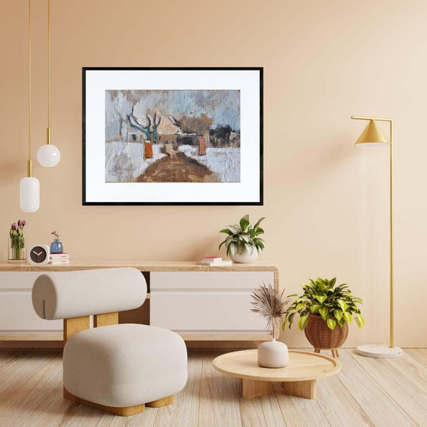 Laggiù in fondo – Original Italian Painting - Fondazione Gottarelli Italian Art