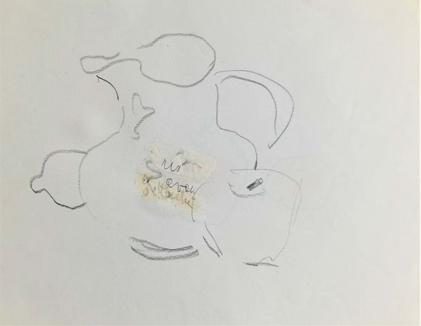 Le parvenze - Vista dell'opera d'arte senza cornice, certificazione inclusa.