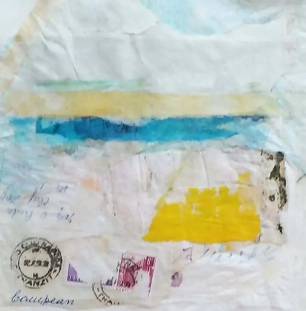 Lettera al mare - Original Italian Collage - Fondazione Gottarelli Italian Art