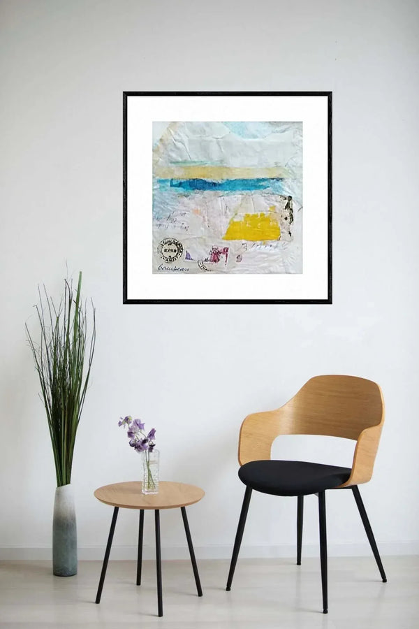 Lettera al mare - Original Italian Collage - Fondazione Gottarelli Italian Art