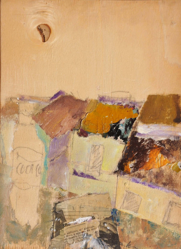 Luna a ponente - Original Italian Collage - Fondazione Gottarelli Italian Art