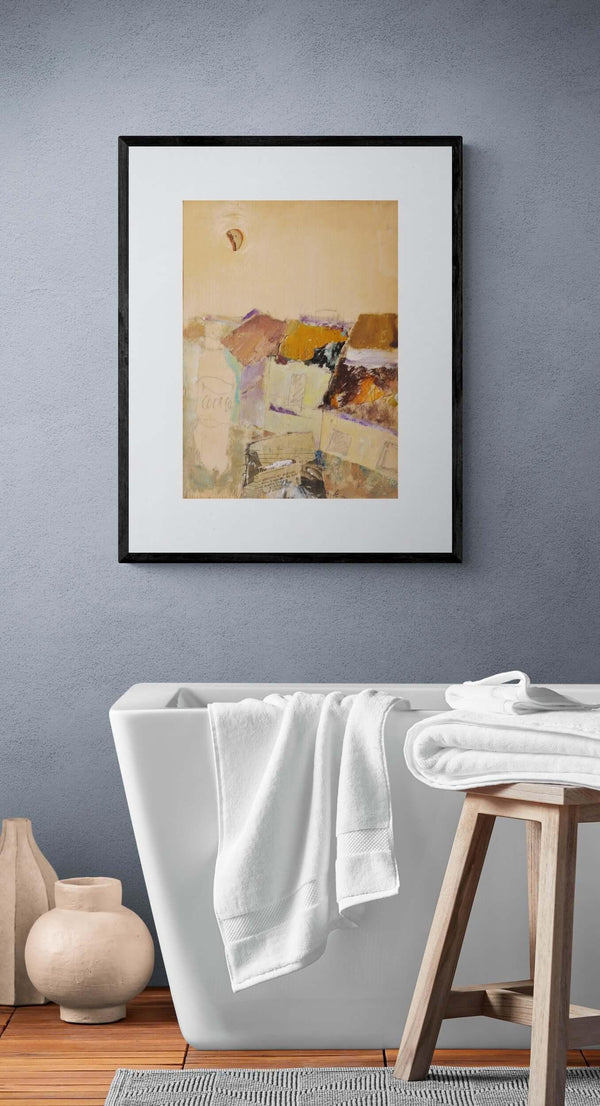 Luna a ponente - Original Italian Collage - Fondazione Gottarelli Italian Art