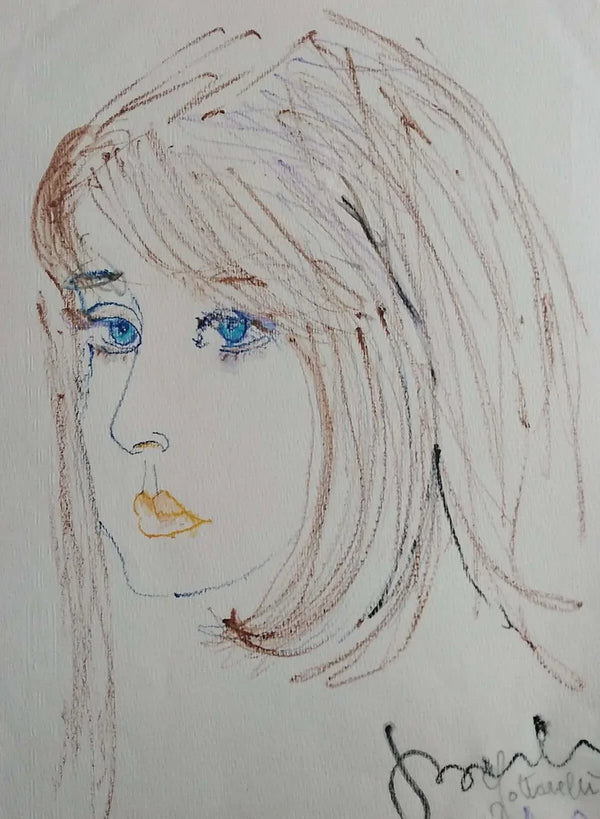 Occhi turchini - Original Italian Portrait - Fondazione Gottarelli Italian Art