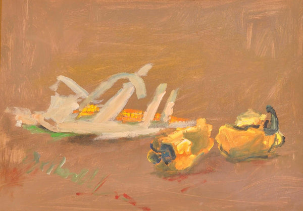 Pannocchia e peperoni - Original Italian Still Life - Fondazione Gottarelli Italian Art