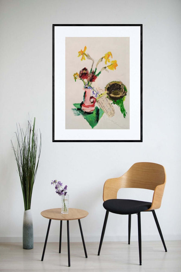 Dipinto ‘Per dosare la tenerezza’ esposto in ambiente domestico