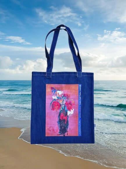 Per far divertire gli occhi - Borsa Shopping Denim Stampa Gottarelli - Fondazione Gottarelli Italian Art