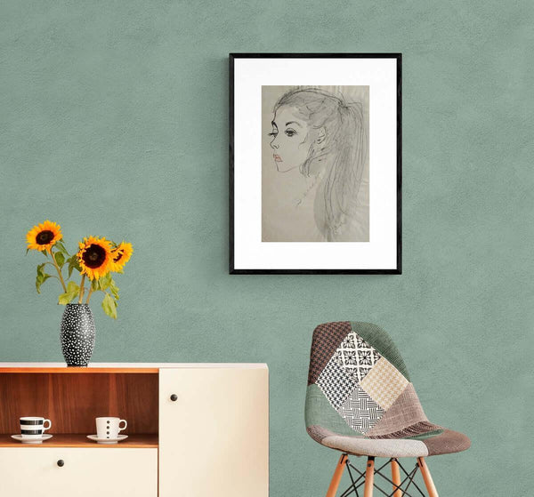 Per pochi istanti - Original Italian Portrait - Fondazione Gottarelli Italian Art