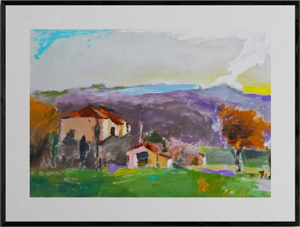 Per riposare e sognare - Opera d'arte acrilico su cartone pressato di Tonino Gottarelli, 70x100 cm
