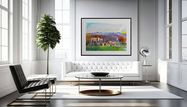 Per riposare e sognare - ipinto in elegante soggiorno per da colore e armonia