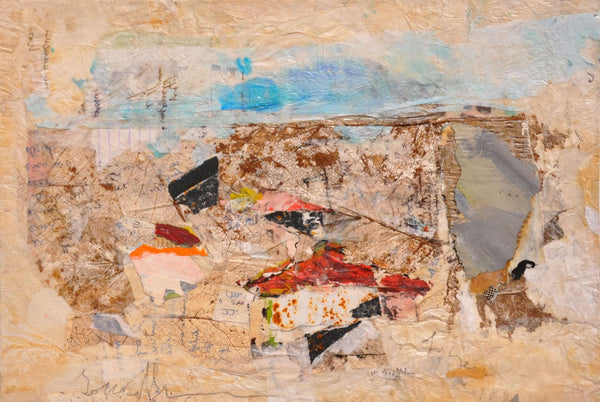 Per rivisitare il passato - Vista dell'opera d'arte senza cornice, certificazione inclusa.