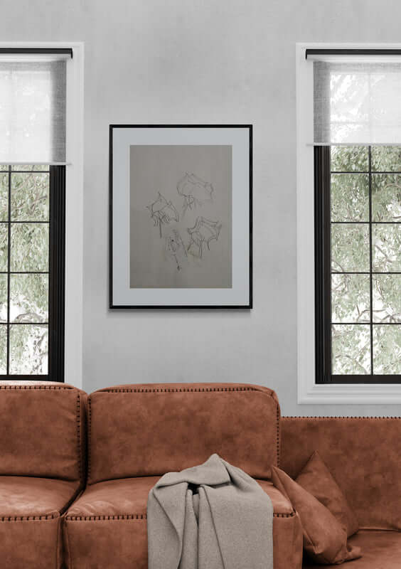 Poesia delle rose - Esempio di come il dipinto originale si integra nell'ambiente domestico.