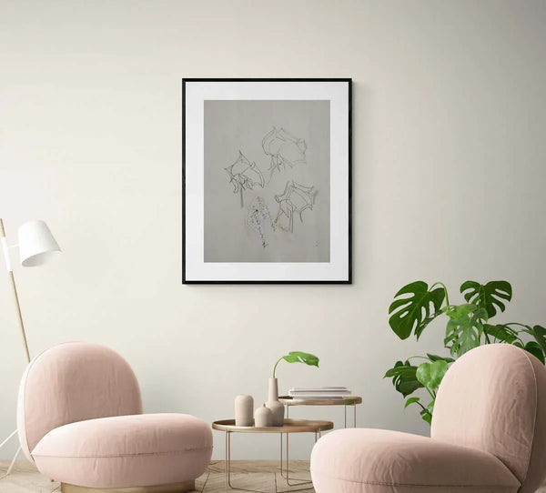 Poesia delle rose - Original Italian Drawing - Fondazione Gottarelli Italian Art