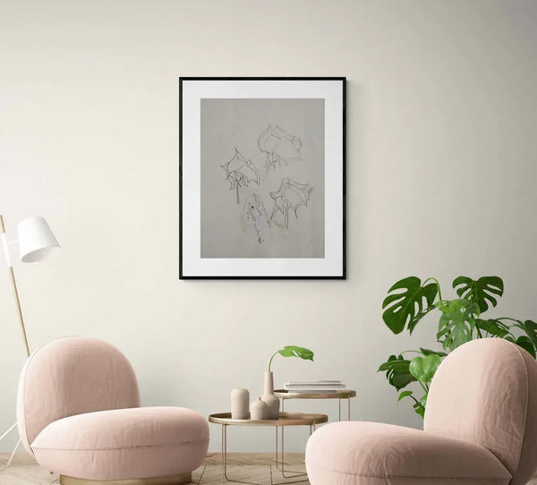 Poesia delle rose - Original Italian Drawing - Fondazione Gottarelli Italian Art