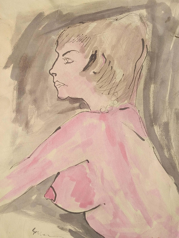 Realtà in poesia - Original Italian Female Portrait - Fondazione Gottarelli Italian Art