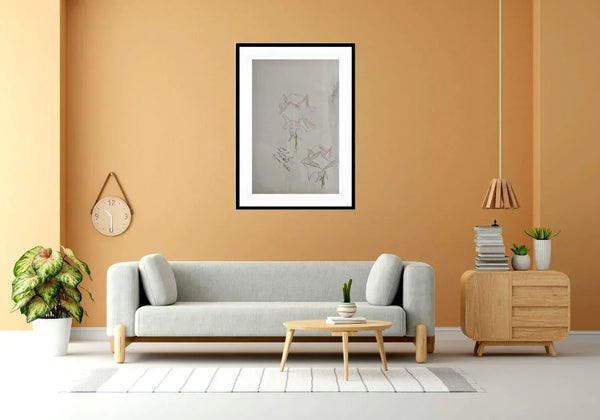 Rose aperte - Original Italian Drawing - Fondazione Gottarelli Italian Art