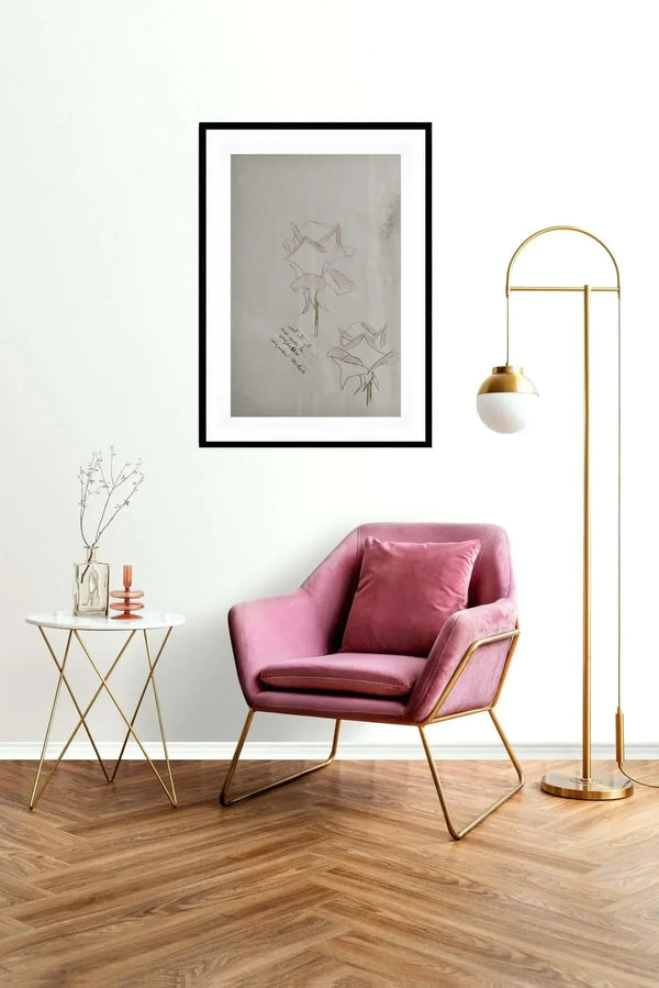 Rose aperte - Original Italian Drawing - Fondazione Gottarelli Italian Art