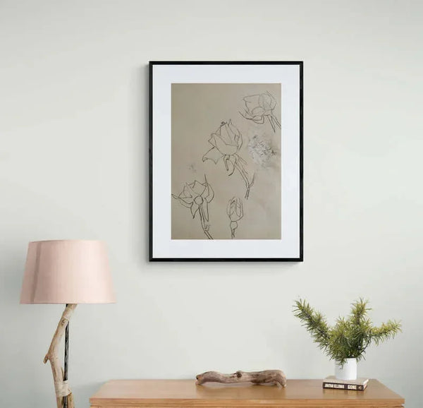 Rose nel tempo - Original Italian Drawing - Fondazione Gottarelli Italian Art