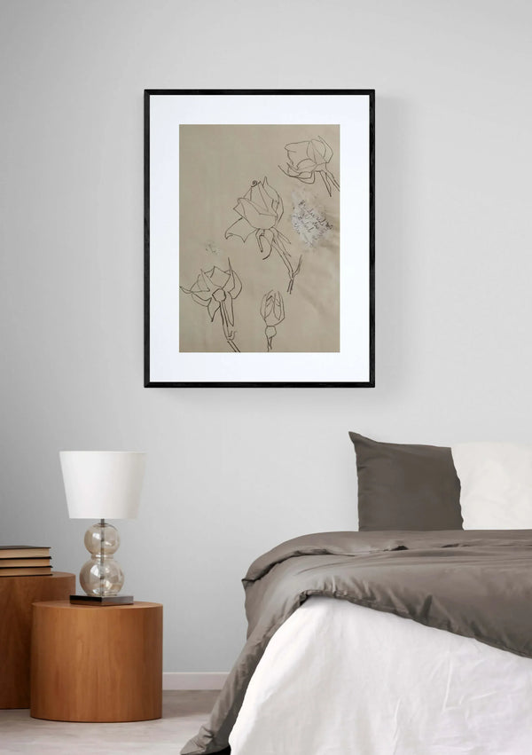 Rose nel tempo - Original Italian Drawing - Fondazione Gottarelli Italian Art