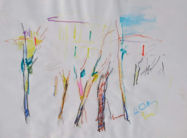 Solo colore - Original Italian Drawing - Fondazione Gottarelli Italian Art