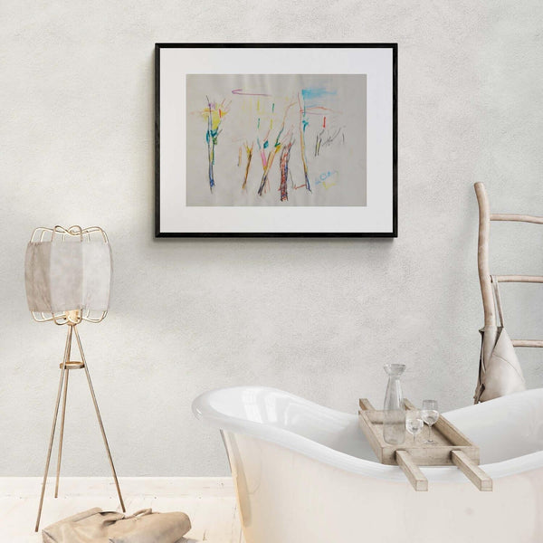 Solo colore - Original Italian Drawing - Fondazione Gottarelli Italian Art
