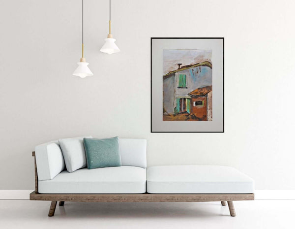 Soltanto nostalgia - Visita il dipinto esposto sopra un elegante divano